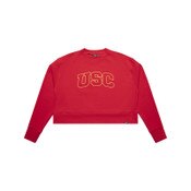 USC Trojans Womens's Hype and Vice Cardinal Homecoming Crew Neck Sweater